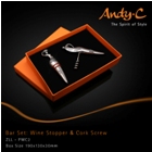 Andy C Tribal Range Bar Set:Wine stopper & C/screw